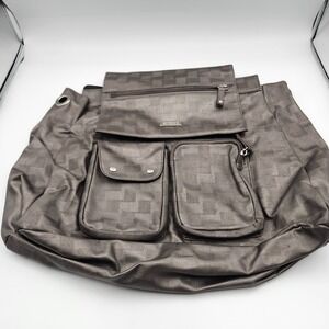 Miche Gray Geometric Purse Shell Classic‎ Bag Faux Leather